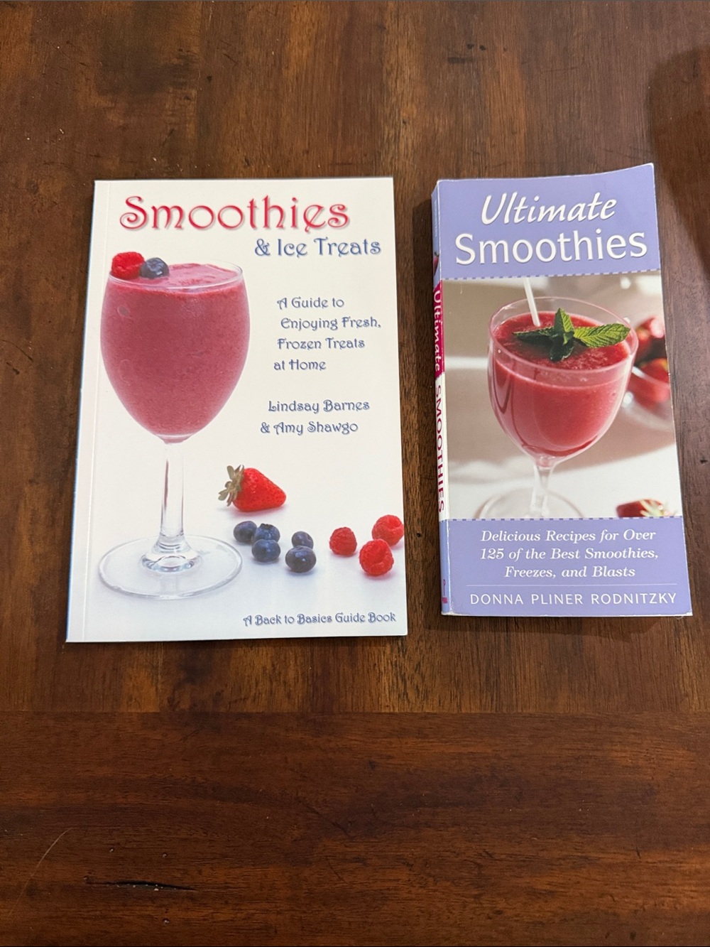 Smoothies & Ultimate Smoothies Cookbook Bundle - Pink Berry Covers